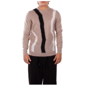 Costume National, Heren, Truien, Beige, Maat: M Acryl,