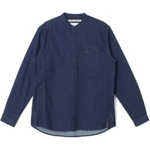 White Mountaineering, Heren, Blouses & Shirts, Blauw, Maat: M Denim,