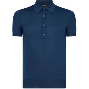 Tom Ford, Heren, Tops, Blauw, Maat: L Zijde,