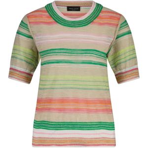 Roberto Collina, Dames, Tops, Veelkleurig, Maat: L Linnen,