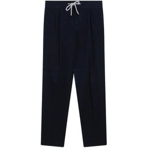 Brunello Cucinelli, Heren, Broeken, Blauw, Maat: XL Corduroy,