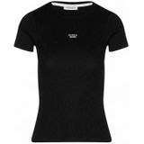 Guess - Slim Embroidered Logo Tee - T-shirt - Zwart - Katoen