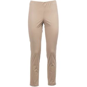 Le Tricot Perugia, Dames, Broeken, Beige, Maat: 2XL Katoen,