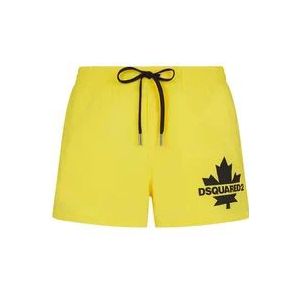 Dsquared2 Gele Sea Shorts , Yellow , Heren , Maat: XL