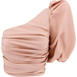 Pinko, Dames, Blouses & Shirts, Roze, Maat: XS Zijde,