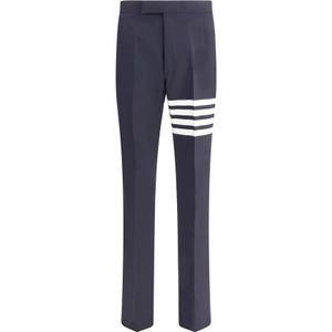 Thom Browne, Heren, Broeken, Blauw, Maat: XS Wol,