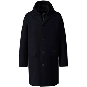 Mackage, Heren, Mantels, Blauw, Maat: 3XS