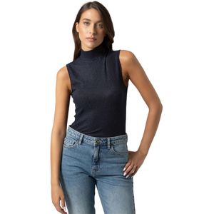 Kocca, Dames, Tops, Blauw, Maat: L Leer,