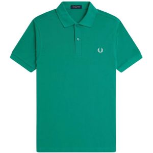 Fred Perry - Polo Shirt - Groen - Katoen - Korte Mouwen - Regular Fit