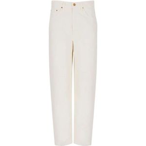 Mother, Dames, Jeans, Beige, Maat: W28 Denim,