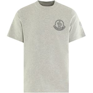 Moncler, Heren, Tops, Grijs, Maat: L