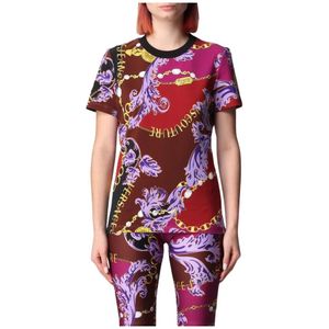 Versace Jeans Couture, Dames, Tops, Veelkleurig, Maat: XS Katoen,