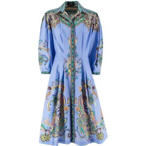 Etro, Dames, Jurken, Veelkleurig, Maat: S Katoen,