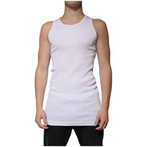 Dolce & Gabbana, Heren, Tops, Wit, Maat: XL Katoen,