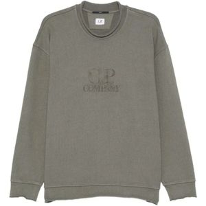 C.p. Company, Heren, Sweatshirts & Hoodies, Grijs, Maat: L