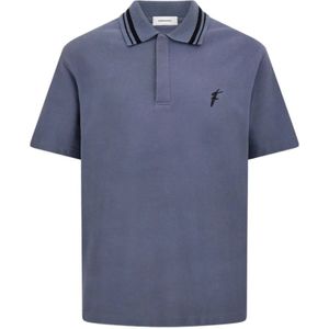 Ferragamo, Heren, Tops, Blauw, Maat: S