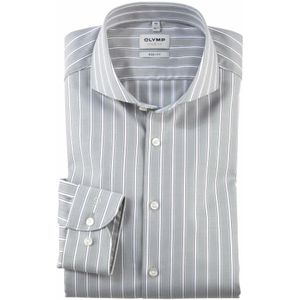 Olymp, Heren, Overhemden, Grijs, Maat: 2XL