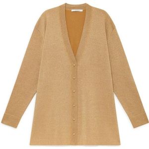 Maliparmi, Dames, Truien, Geel, Maat: XS Viscose,