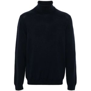 Zanone, Heren, Truien, Blauw, Maat: 2XL Wol,