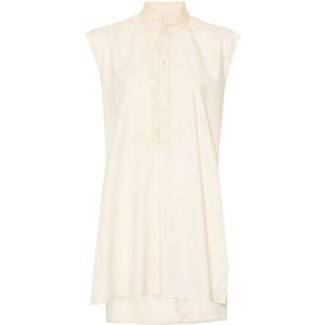 Quira, Dames, Blouses & Shirts, Wit, Maat: L Katoen,