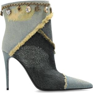Dolce & Gabbana, Dames, Schoenen, Blauw, Maat: 36 EU Denim,