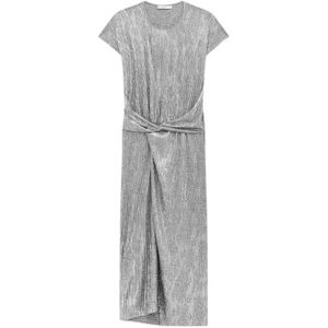 Iro, Dames, Jurken, Grijs, Maat: S Spandex,