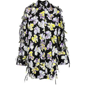 Msgm, Dames, Jurken, Zwart, Maat: S Katoen,