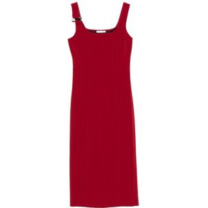 Patrizia Pepe, Dames, Jurken, Rood, Maat: XS