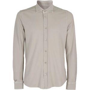 Circolo 1901, Heren, Overhemden, Beige, Maat: S Katoen,