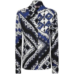 Pucci, Dames, Blouses & Shirts, Veelkleurig, Maat: S Zijde,