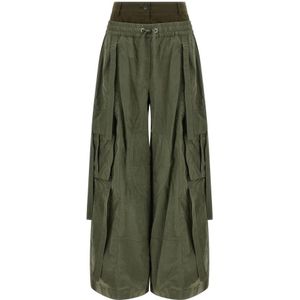 Dolce & Gabbana, Dames, Broeken, Groen, Maat: 2XS