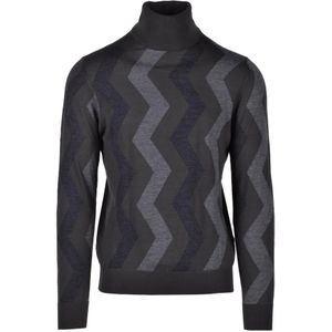 Alpha Studio, Heren, Truien, Zwart, Maat: L Wol,