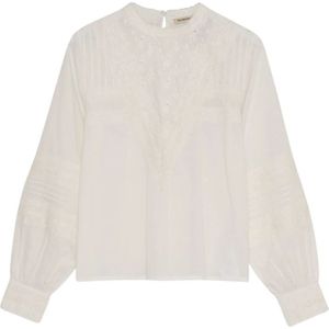 The New Society, Dames, Blouses & Shirts, Wit, Maat: XS Katoen,