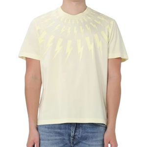 Neil Barrett, Heren, Tops, Geel, Maat: L Katoen,