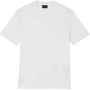 Emporio Armani, Heren, Tops, Wit, Maat: M Jersey,