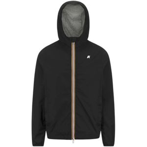 K-Way, Heren, Jassen, Zwart, Maat: M Nylon,