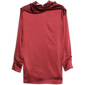 The Nina Studio, Dames, Blouses & Shirts, Rood, Maat: XS