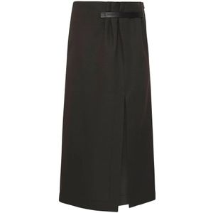 JW Anderson, Dames, Rokken, Zwart, Maat: XS Leer,