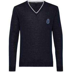 Billionaire, Heren, Truien, Blauw, Maat: XS Zijde,