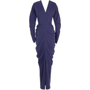 Cortana, Dames, Jurken, Blauw, Maat: XS Zijde,