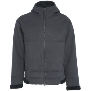 Herno, Heren, Jassen, Blauw, Maat: M Suède,