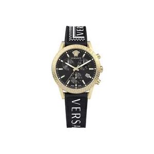 Versace Sport Tech Chronograaf Horloge , Black , Dames , Maat: ONE Size