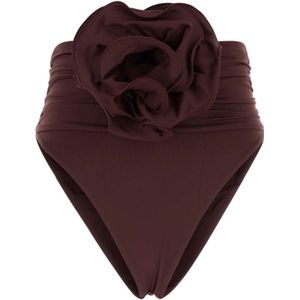 Magda Butrym, Dames, Badkleding, Paars, Maat: S Nylon,