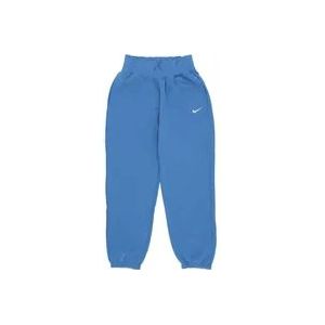 Nike Hoge Taille Oversized Fleece Sweatpants , Blue , Dames , Maat: M