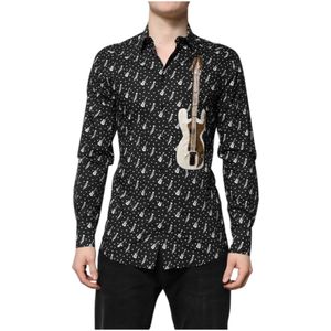 Dolce & Gabbana, Heren, Overhemden, Veelkleurig, Maat: L Katoen,