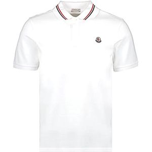 Moncler, Heren, Tops, Wit, Maat: S