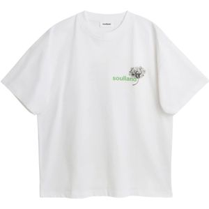 Soulland, unisex, Tops, Wit, Maat: 2Xs/Xs Katoen,