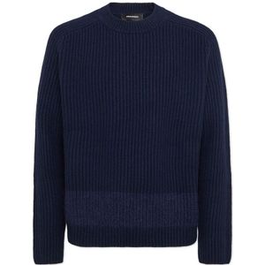 Dsquared2, Heren, Truien, Blauw, Maat: M