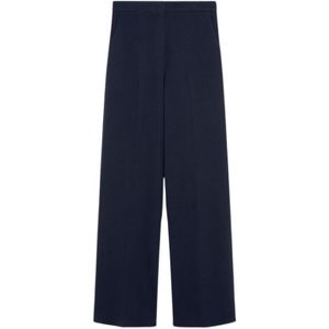 Max Mara, Dames, Broeken, Blauw, Maat: M Katoen,