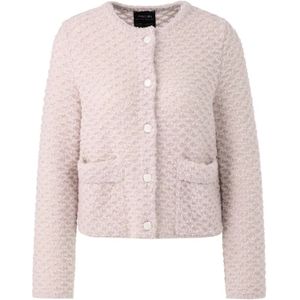 Cardigan met ronde hals en opgestikte zakken